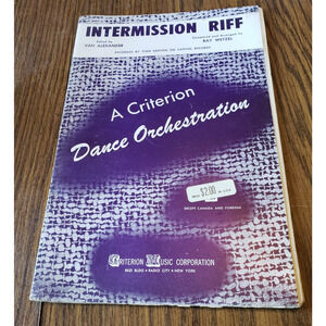 Intermission Riff A Criterion Dance Orchestration Sheet Music Collection